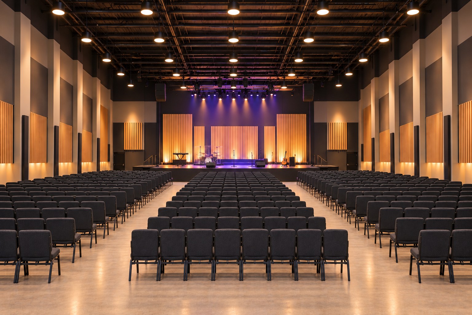 Worship center from the rear