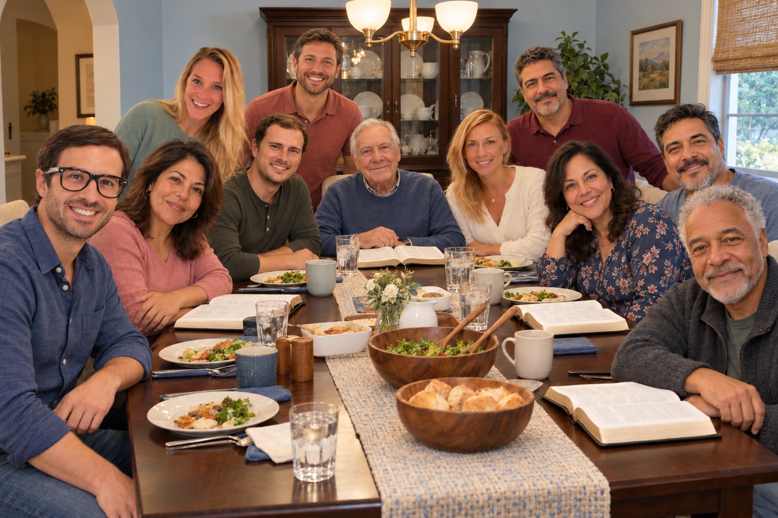 Russell Group: Hal Russell, Lorraine Greggs, Bob Greggs, Jim Simmons, Sarah Simmons, Ricardo Diaz, Patty Diaz, Denise Washington, Daniel Peak, Marcus Washington, Dennis Perry